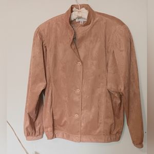 Lilli Ann 1980s suit ultra suede Alfred Schuman